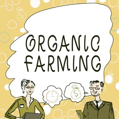 El yazısı işareti Organik Çiftçilik. Whiteboard Beyin Fırtınası Yeni Çözümlere Bakan Sürdürülebilirlik Ekibi Üyeleri için uğraşan bütünleşik tarım sistemine iş genel bakış.