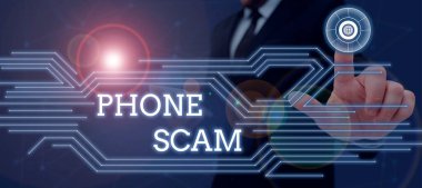 İlham veren telefon dolandırıcılığı, kavramını gösteren metin, istenmeyen aramaların ürün veya hizmet tanıtımı için alınması anlamına geliyor Telesales Meslektaşları Masada Dizüstü bilgisayarlı Kağıtlar Grafik Konuşmasını Gösteriyor