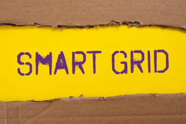 Akıllı Şebeke, İnternet Kavramı 'nı gösteren işaret levhası - 48074 metre dahil olmak üzere işlevsel ve enerji tedbirlerini içeriyor