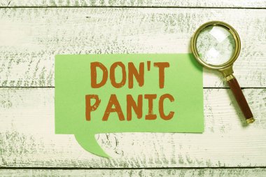 İlham veren metinler Panik Değil, iş dünyası aniden güçlü korku hissi mantıklı düşünmeyi engeller - 48243