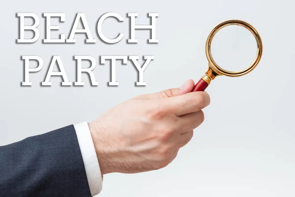 Text Showing Inspiration Beach Party Business Approach Small Big Festival — Stock Photo, Image