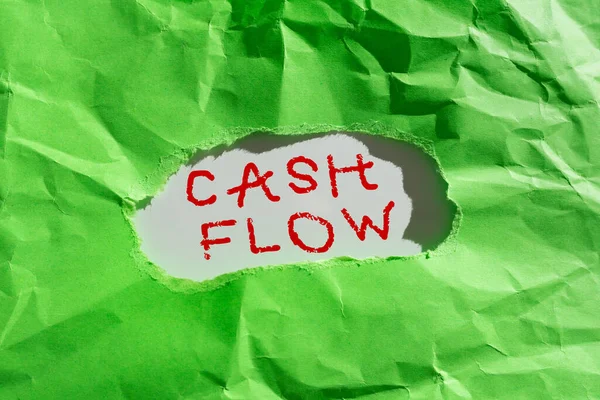 Tekenen Tonen Cash Flow Internet Concept Beweging Van Het Geld — Stockfoto