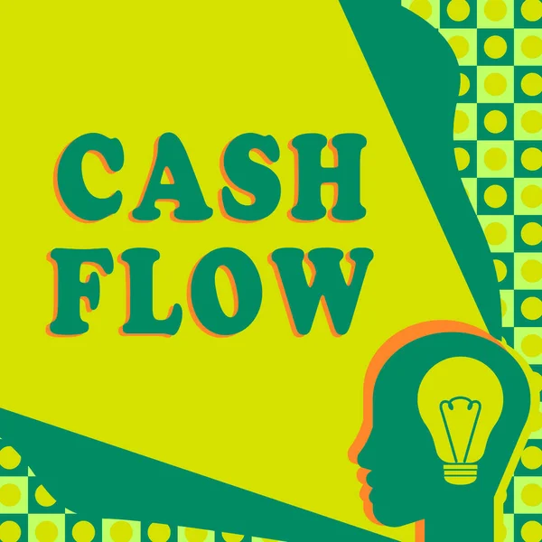 Inspirace Znaménkem Cash Flow Word Movement Money Out Affecting Liquidity — Stock fotografie