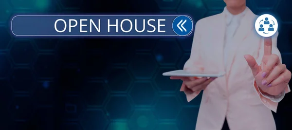 Κείμενο Γραφής Open House Word Γράφτηκε Για Σας Μπορεί Έρθει — Φωτογραφία Αρχείου