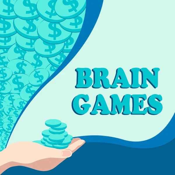 Текст Показывающий Вдохновение Brain Games Бизнес Продемонстрировать Психологическую Тактику Манипулировать — стоковое фото