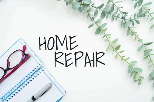 Konceptvisning Home Reparation Underhåll Affärsidéer Eller Förbättring Ditt Eget Hus — Stockfoto