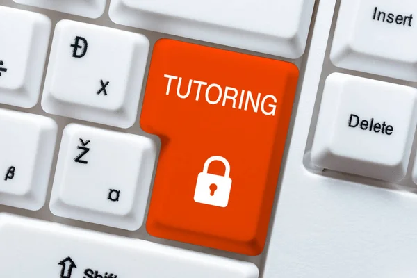 Text caption presenting Tutoring, Business concept An act of a person employed to administer knowledge to someone -48807