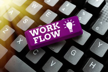 Çalışma Akışı, İş Akışı Şovu Belirli bir görevin ofis veya işvereni - 47079 'a devamlılığını gösteren ilham