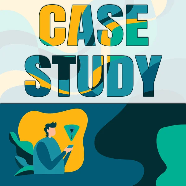 Conceptueel Bijschrift Case Study Business Concept Een Onderwerp Dat Moet — Stockfoto