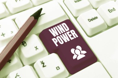 El yazısı metin Rüzgâr Gücü, Hava akışının kullanımı üzerine yazılan Sözcük jeneratörleri -48884 çevirmek için mekanik güç sağlar