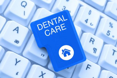 İlham verici diş bakımı, iş yaklaşımı, sağlıklı dişlerin bakımı ya da gelecek için temiz tutulmasını gösteren metin - 48996