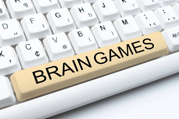 Handwriting text Brain Games, Business idea psychological tactic to manipulate or intimidate with opponent -48747
