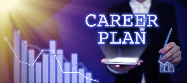 Text showing inspiration Career Plan, Business approach ongoing process where you Explore your interests and abilities Partners Shaking Signing Contract Unlocking New Ideas And Opportunities