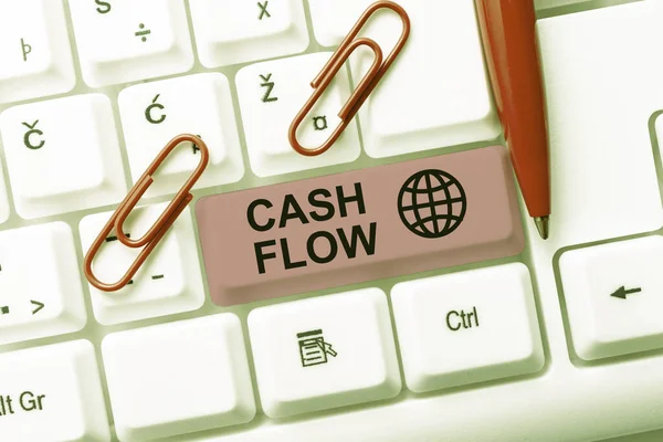 Legenda Texto Apresentando Cash Flow Abordagem Negócio Movimento Dinheiro Dentro — Fotografia de Stock