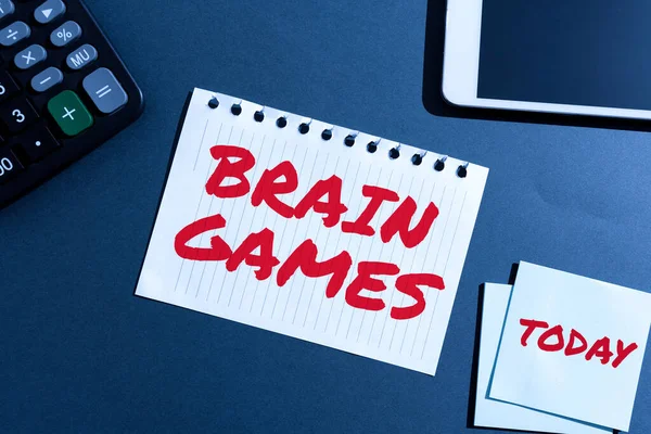 Правообладатель Иллюстрации Brain Games Business Overview Психологическая Тактика Манипулирования Запугивания — стоковое фото