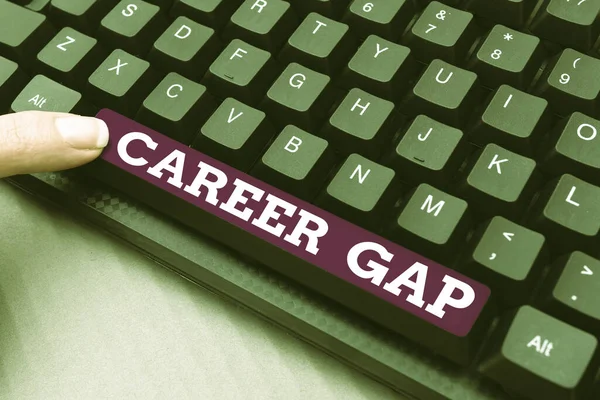 Conceptual Caption Career Gap Business Overview Scene You Stop Working — Stock Photo, Image