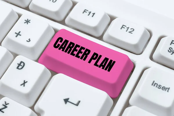 Text sign showing Career Plan, Business concept ongoing process where you Explore your interests and abilities -48608