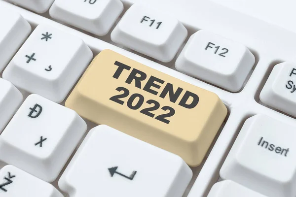 Handschrift Zeichen Trend 2022 Business Konzept Dinge Die Für Kurze — Stockfoto