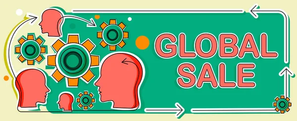 Texto Presentando Global Sale Operaciones Gestores Ideas Negocio Para Empresas —  Fotos de Stock