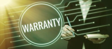 İlham Garantisini gösteren metin, Sözcük - 47501 satılan ürünün onarımı ve bakımı üzerine Bedava hizmet üzerine yazıldı