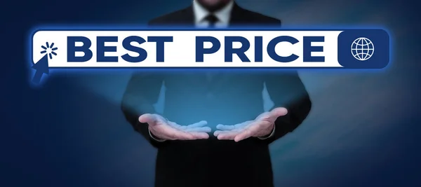 Концептуальный Дисплей Best Price Business Approach Buyer Seller Can Obtain — стоковое фото