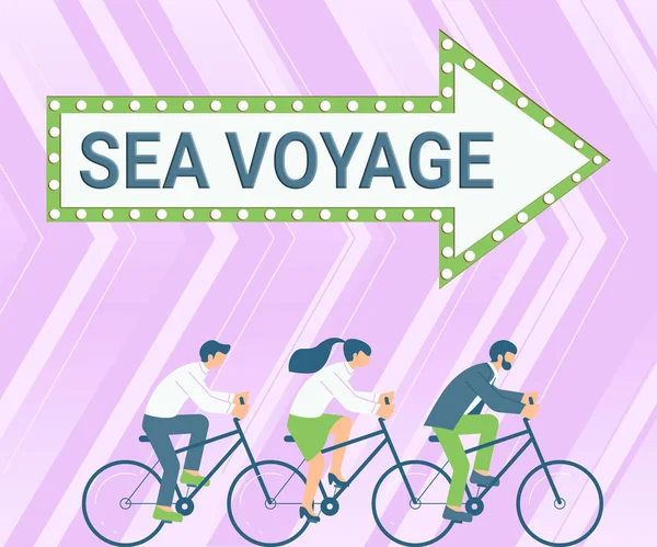 Tekst Die Inspiratie Laat Zien Sea Voyage Zakelijk Overzicht Rijden — Stockfoto
