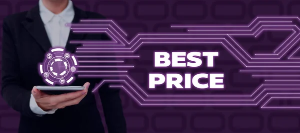 Konceptuální Titulek Nejlepší Cena Obchodní Přehled Kupující Nebo Prodávající Může — Stock fotografie
