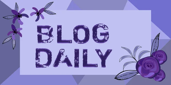 Blog Daily Word Daily Posting Any Event Internet Media Tools — 스톡 사진