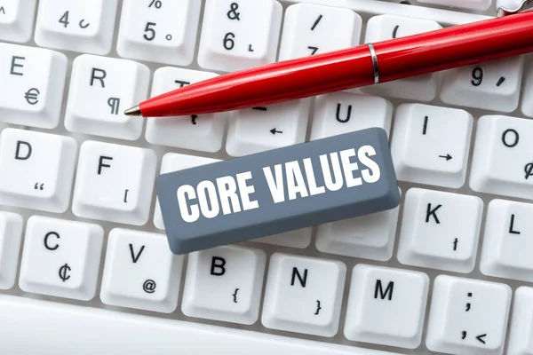 Core Values 비즈니스 사람이나 조직은 중요성을 48707 — 스톡 사진