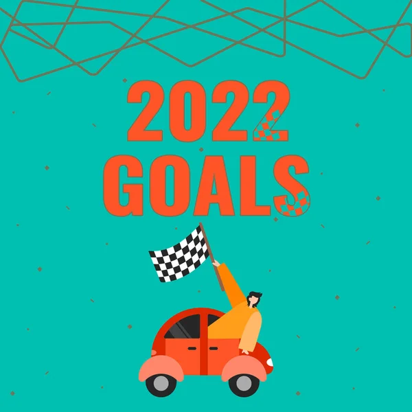 2017 Text Showing Inspiration 2022 Goals Business Concepts Plan Something — 스톡 사진