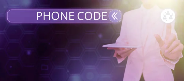 Text Bildtext Presenterar Promo Code Business Showcase Digitala Nummer Som — Stockfoto