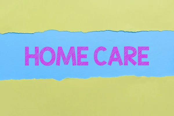 Tekstbord Met Home Care Internet Concept Plaats Waar Tonen Kan — Stockfoto