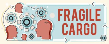 İlham veren metni Kırılgan Kargo, İş Vitrini Kırılabilir Kabza Bakım Köpüğü Cam Zararlı Mallar Çoklu Kafalar İşçi Teknolojisi Fikirlerini Gösteriyor.