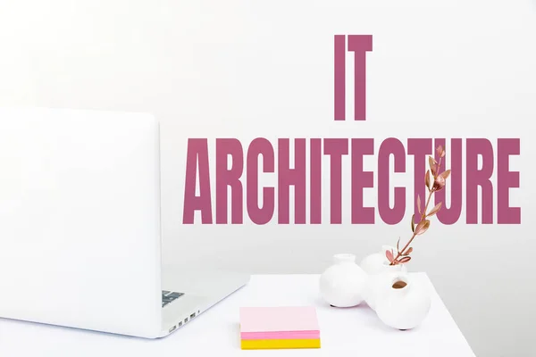 Text Zobrazující Inspiraci Architektura Obchodní Přehled Architektura Aplikována Proces Celkové — Stock fotografie