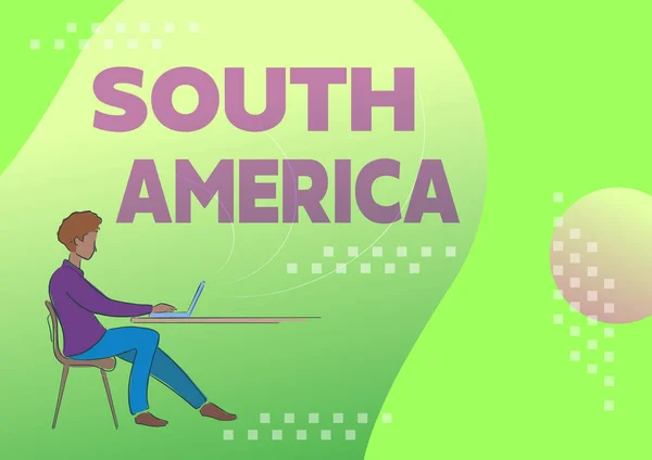Südamerika Business Konzept Kontinent Der Westlichen Hemisphäre Latinos Für Karneval — Stockfoto