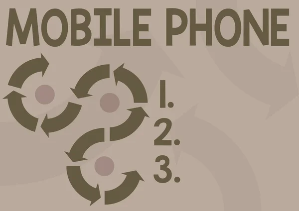 Tekst Die Inspiratie Toont Mobiele Telefoon Business Showcase Een Handheld — Stockfoto