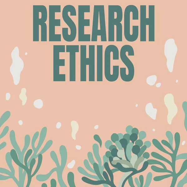Concereptual Display Research Ethics Business Showcase Interested Analysis Ofethicalissues Frame — 스톡 사진