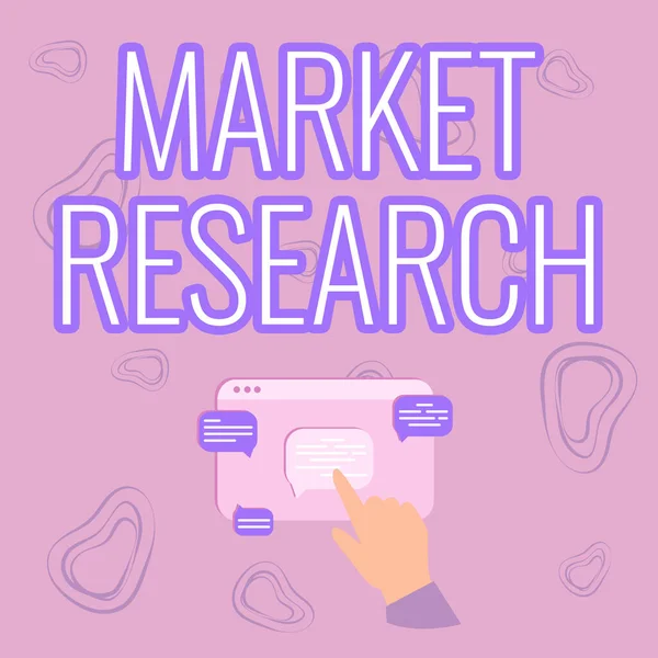 Pisanie Wyświetlania Tekstu Market Research Business Idea Akcja Zbierania Informacji — Zdjęcie stockowe