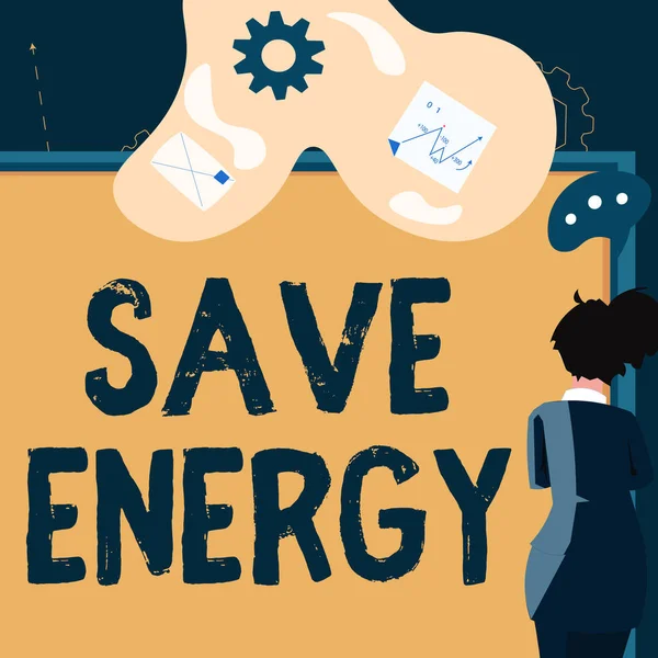 Handschrift Energy Word Geschreven Het Verminderen Van Hoeveelheid Energie Die — Stockfoto