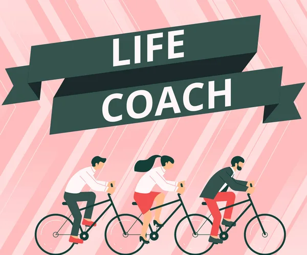 Conceptual Display Life Coach Concept Jelentése Személy Aki Tanácsokkal Látja — Stock Fotó