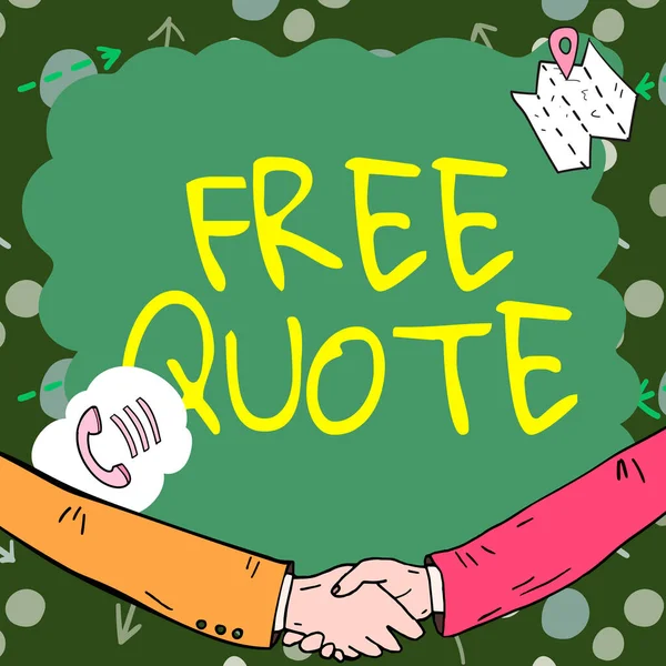 Text Zobrazující Inspiraci Free Quote Business Idea Stručná Fráze Která — Stock fotografie