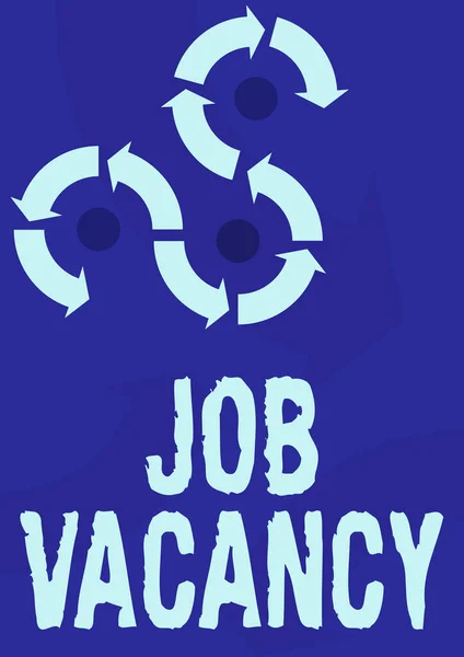 Kavramsal Başlık Job Vacancy Fikri Boş Küçük Büyük Firma Arrow — Stok fotoğraf