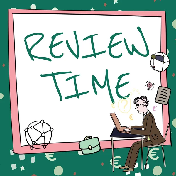Review Time Business Idea Situation System 공식적 공식적 — 스톡 사진