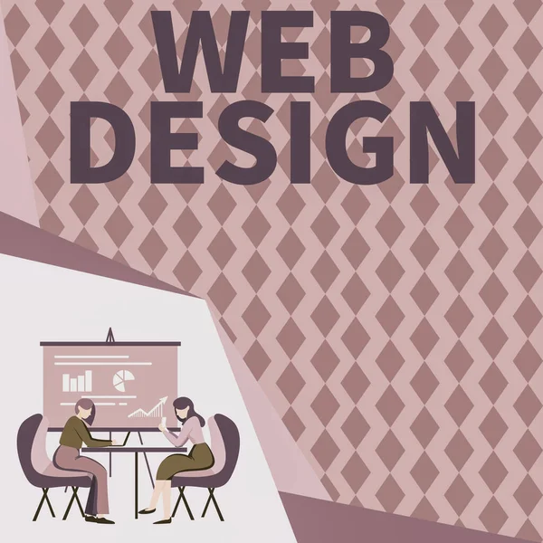 Znak Tekstowy Pokazujący Web Design Conceptual Photo Kto Jest Odpowiedzialny — Zdjęcie stockowe
