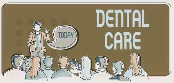 Εννοιολογική Λεζάντα Οδοντιατρική Φροντίδα Word Maintenance Healthy Teeth Keep Clean — Φωτογραφία Αρχείου