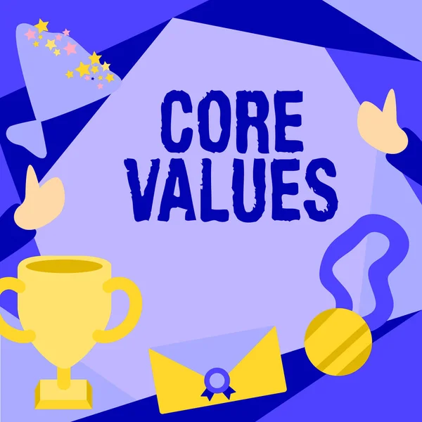 개념적 Core Values 인터넷 조직은 사람들 성공을 축하하는 사람들 이라고 — 스톡 사진