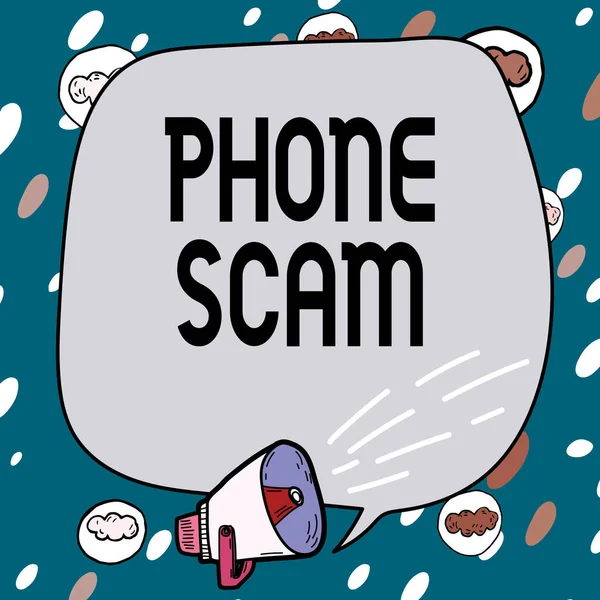 Phone Scam 텍스트 비즈니스 제품이나 서비스 전화를 홍보하기 전화를 — 스톡 사진