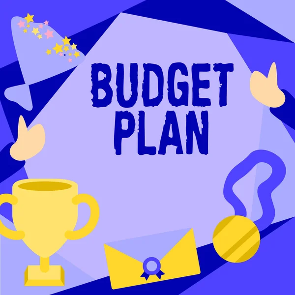 Inspiration showing sign Budget Plan, Conceptual photo financial schedule for a defined period of time usually year People Congratulating Success Presenting Earned Trophy Medals.