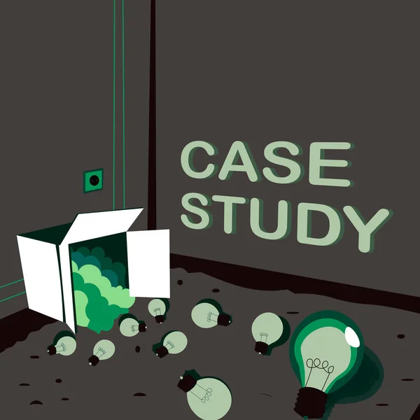 Conceptuele Bijschrift Case Study Concept Betekenis Een Onderwerp Bespreken Verband — Stockfoto
