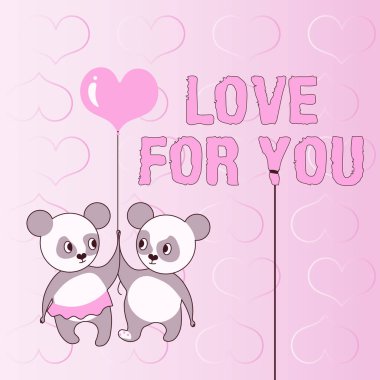 Sevgili Ayılar 'a duyulan sevgi, aşk dolu sevgi ve sevgi dolu sevgi dolu aşk dolu bir çifti temsil ediyor..